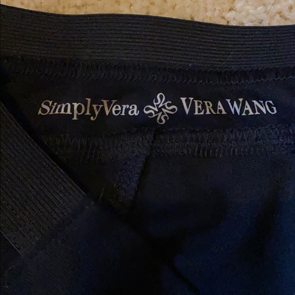 NWOT Vera Wang Black Pants. Simply Vera. Size XS - Picture 4 of 5